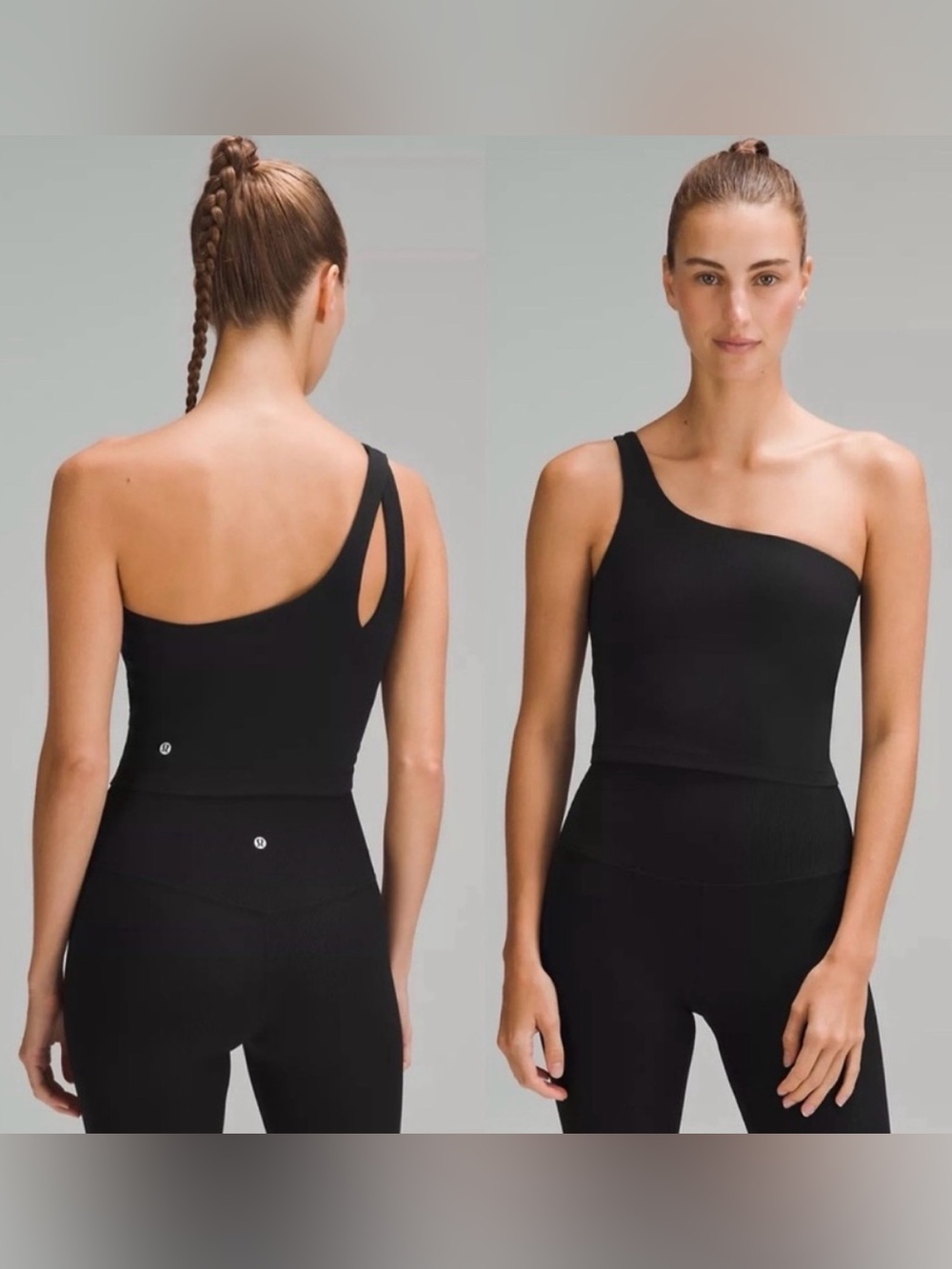 Ribbed Nulu Asymemetrical Yoga Tank